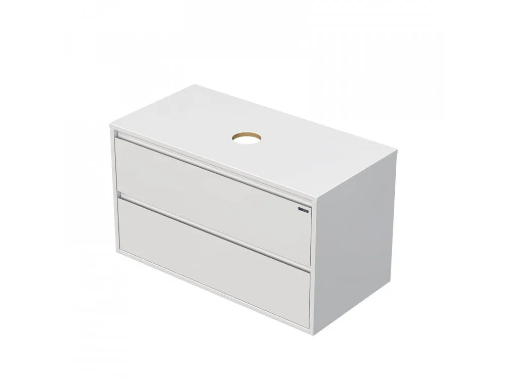 Značkový EMMY 60 cm bílá/bílá se dvěma zásuvkami, pro umyvadla na desku (A0536/A0536)