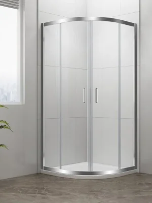 Vysoce Kvalitní EASY čtvrtkruhová sprchová zástěna 800x800mm, L/R, čiré sklo