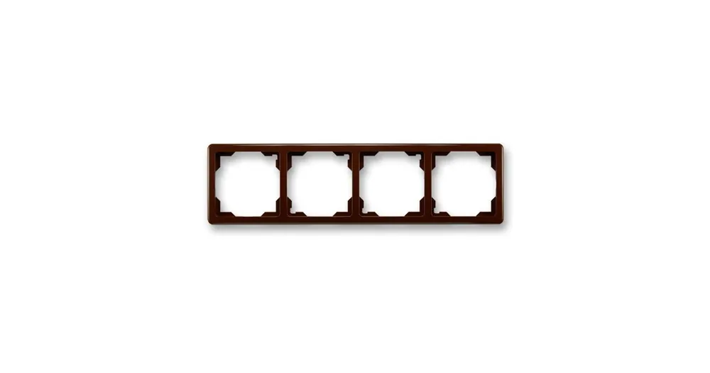 ABB 3901G-A00040 H1 Swing® Rámeček pro elektroinstalační přístroje, čtyřnásobný, hnědá Nejprodávanější
