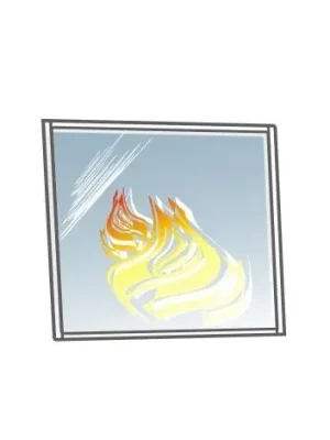 Značkový Krbové sklo - 225x210