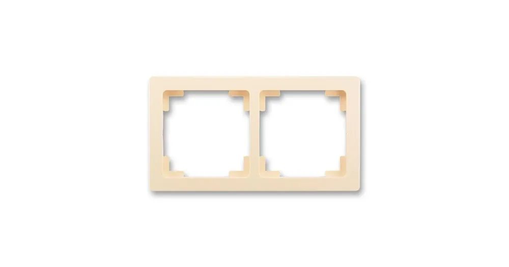ABB 3901J-A00020 C1 Swing®L Rámeček pro elektroinstalační přístroje, dvojnásobný, krémová Dokud Zásoby Vydrží