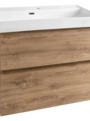 Akce Aqualine ALTAIR umyvadlová skříňka 76x60x37cm, dub emporio AI388