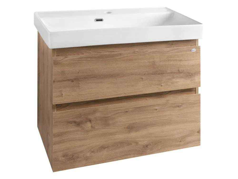 Akce Aqualine ALTAIR umyvadlová skříňka 76x60x37cm, dub emporio AI388