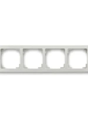 ABB 3901J-A00040 S1 Swing®L Rámeček pro elektroinstalační přístroje, čtyřnásobný, světle šedá Super Cena