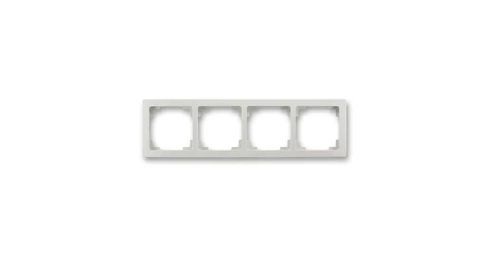 ABB 3901J-A00040 S1 Swing®L Rámeček pro elektroinstalační přístroje, čtyřnásobný, světle šedá Super Cena