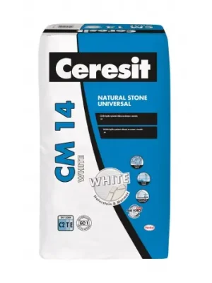 Finální Výprodej CERESIT | CM 14 | WHITE | b&iacute;l&eacute; lepidlo na mramor a mozaiku | C2TE | 25kg