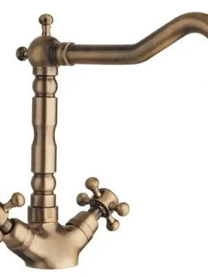 Značkový Sapho Antea Dřezová baterie stojánková kohoutková s hubicí bronz