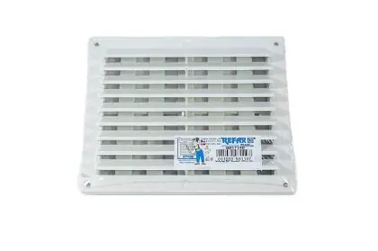 Novinka Mřížka ventilační PVC hranatá bílá s regulací 175 x 146 mm - univerzální B
