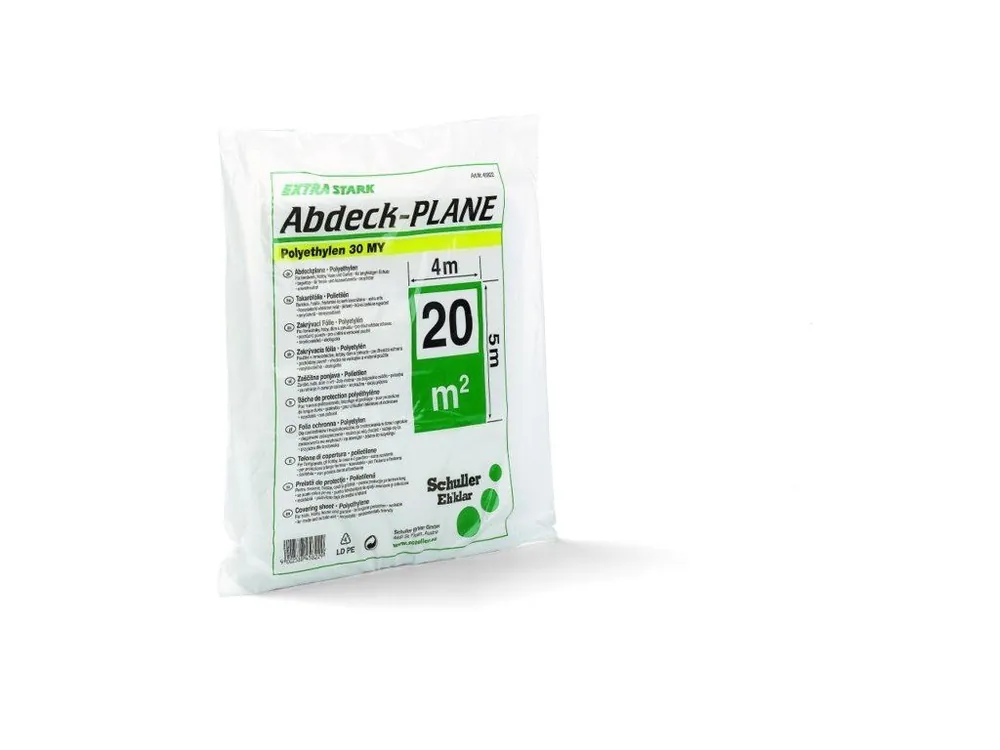 Značkový Zakrývací fólie Extra silná cca 30 my 4 x 5 m = 20 m2