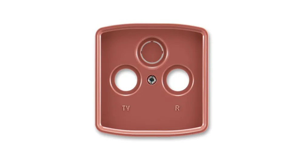 ABB 5011A-A00300 R2 Tango® Kryt zásuvky anténní s vylamovacím otvorem, vřesová červená Výhodná Nabídka