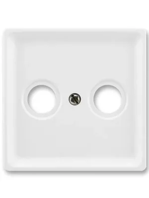 ABB 5011C-A200 B1 Classic Kryt zásuvky anténní s 2 otvory, jasně bílá Koupit Online