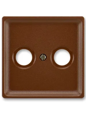 ABB 5011C-A200 H3 Classic Kryt zásuvky anténní s 2 otvory, hnědá Výhodná Nabídka