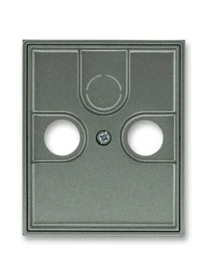 ABB 5011E-A00300 34 Time®, Time® Arbo Kryt zásuvky anténní s vylamovacím otvorem, antracitová Jen Po Omezenou Doba