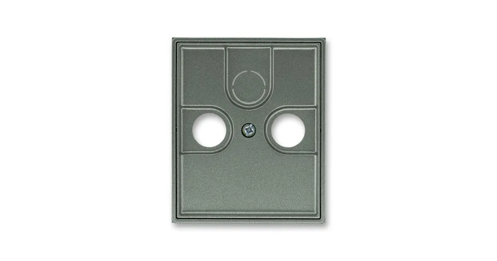 ABB 5011E-A00300 34 Time®, Time® Arbo Kryt zásuvky anténní s vylamovacím otvorem, antracitová Jen Po Omezenou Doba