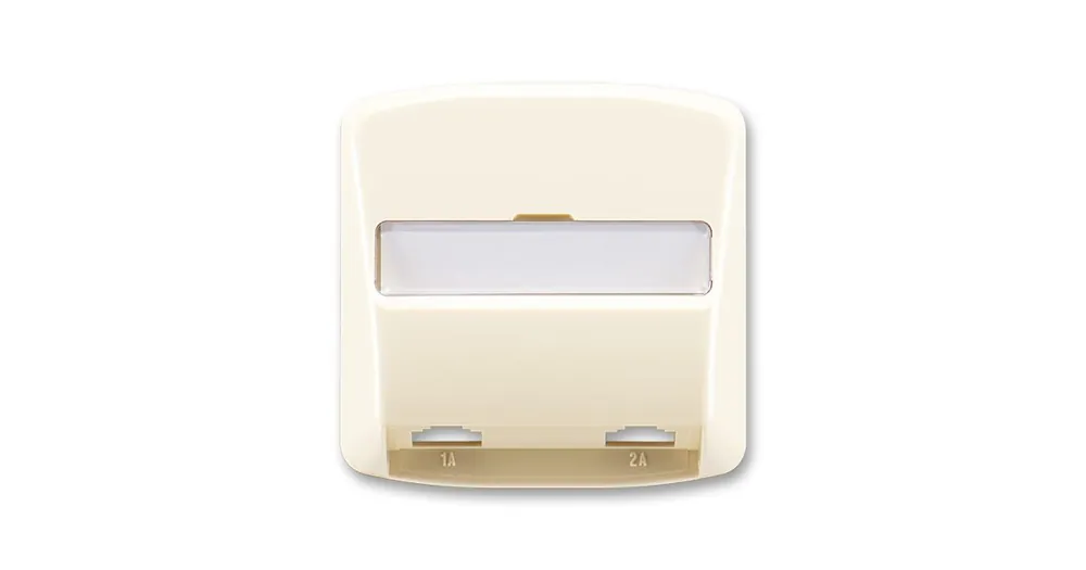 ABB 5013A-A00215 C Tango® Kryt zásuvky telefonní s 2 otvory, slonová kost Jen Po Omezenou Doba