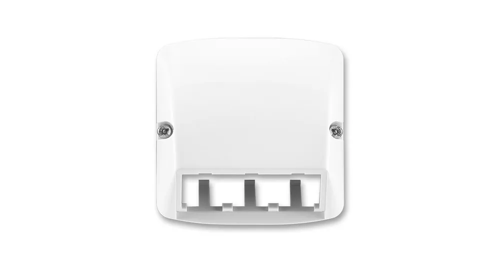 ABB 5014A-A00410 B Tango® Kryt zásuvky komunikační pro prvky Panduit Mini-Jack, Mini-Com, bílá Expresní Doručení