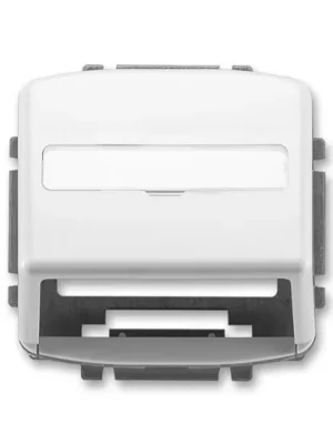 ABB 5014A-A100 B Tango® Kryt zásuvky komunikační s popisovým polem, bílá Originální