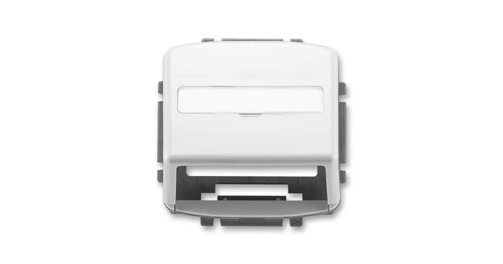 ABB 5014A-A100 B Tango® Kryt zásuvky komunikační s popisovým polem, bílá Originální