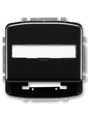 ABB 5014A-A100 N Tango® Kryt zásuvky komunikační s popisovým polem, černá Akční Cena