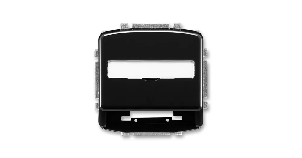 ABB 5014A-A100 N Tango® Kryt zásuvky komunikační s popisovým polem, černá Akční Cena