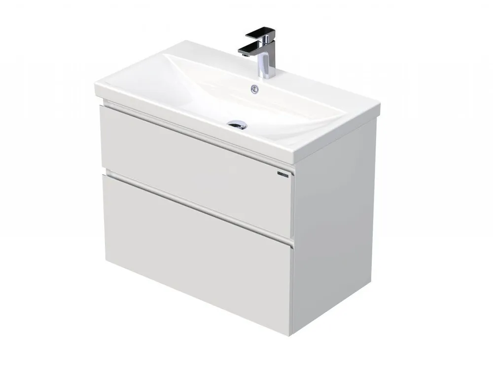 Značkový MATY 90 cm bílá se jednou zásuvkou s umyvadlem ELITE (A0536)