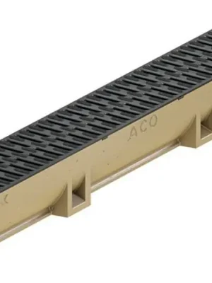 ACO Euroline žlab 100cm s plast.můstk.černým roštem PP Nejlepší Cena