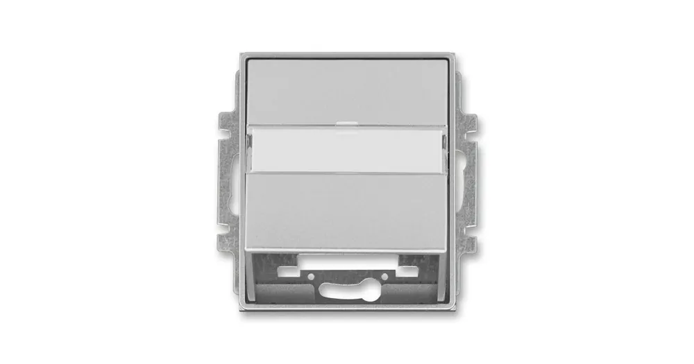 ABB 5014E-A00100 08 Time®, Time® Arbo Kryt zásuvky komunikační s popisovým polem, titanová Nejlepší Volba