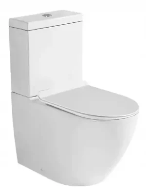 Značkový Stojící WC MEXEN LENA se splachovadlem + Duroplast sedátko - bílé, 31051000