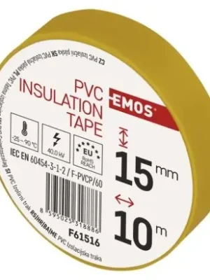 Páska izolační 15 mm/10 m žlutá Časově Omezené