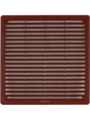Vysoce Kvalitní Větrací mřížka se síťovinou - krytka 300 x 300 mm - Hnědá