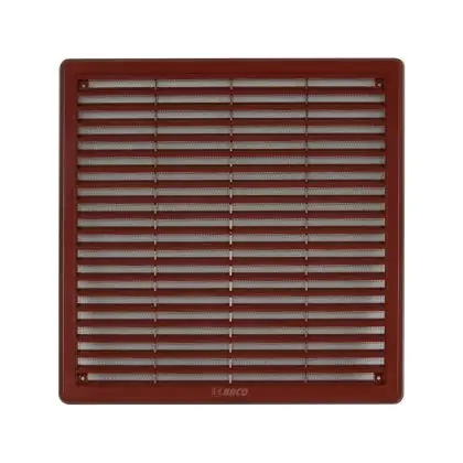Vysoce Kvalitní Větrací mřížka se síťovinou - krytka 300 x 300 mm - Hnědá