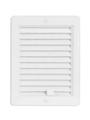 Nízká Cena Větrací mřížka s rámečkem uzavíratelná bílá 150 x 200 mm