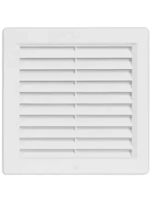 Větrací mřížka s rámečkem a síťovinou bílá 200 x 200 mm Odeslání Ihned