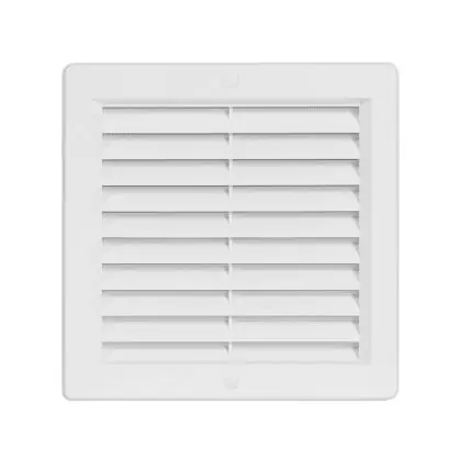 Větrací mřížka s rámečkem a síťovinou bílá 200 x 200 mm Odeslání Ihned
