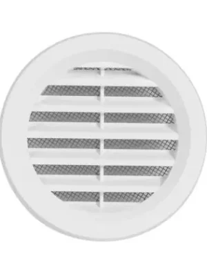 Sezónní Sleva Větrací mřížka kruhová se síťovinou bílá 75 mm