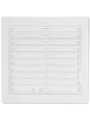 Větrací mřížka s rámečkem uzavíratelná bílá 200 x 200 mm Cenově Výhodný