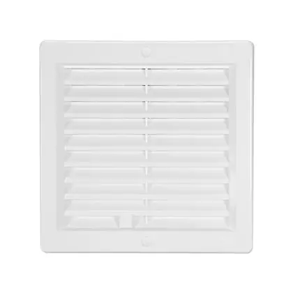 Větrací mřížka s rámečkem uzavíratelná bílá 200 x 200 mm Cenově Výhodný