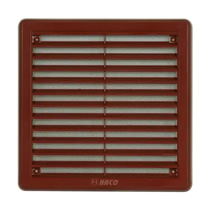 Větrací mřížka se síťovinou - krytka 200 x 200 mm - Hnědá Rychlé Dodání