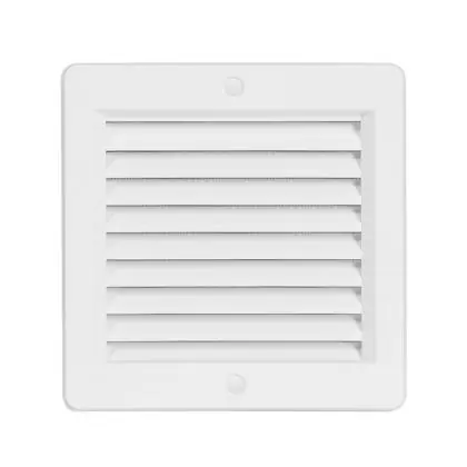 Větrací mřížka s rámečkem a síťovinou bílá 150 x 150 mm Přímo Od Výrobce