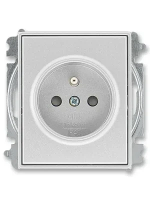 ABB 5519E-A02357 08 Time®, Arbo Zásuvka jednonásobná s ochranným kolíkem, s clonkami, titanová Super Cena