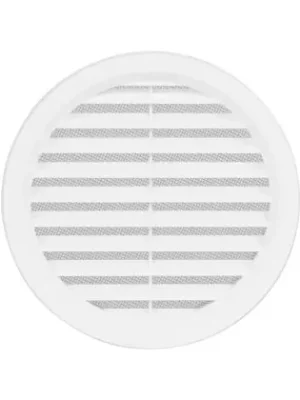 Výhodná Nabídka Větrací mřížka kruhová se síťovinou bílá 140 mm