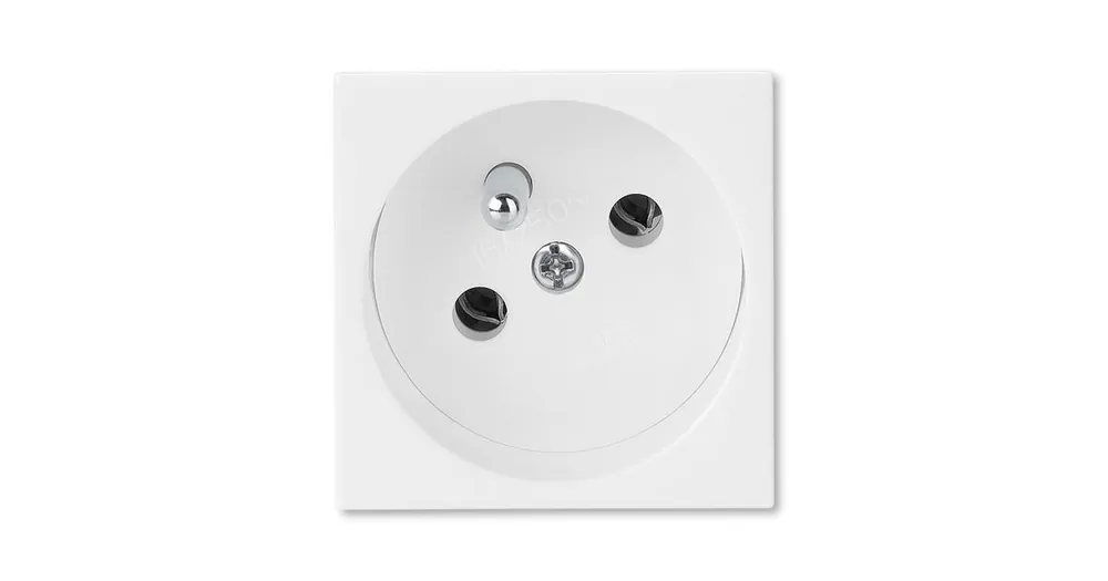 ABB 5525N-C02347 B Profil 45 Zásuvka 45x45 s ochranným kolíkem, bílá (RAL 9010) Levný
