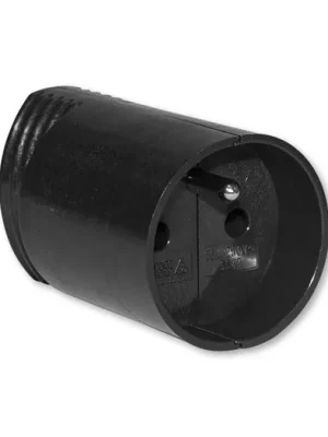 ABB 5543N-C02100 N Zásuvka pohyblivá s ochranným kolíkem, s přímým vývodem, černá Expresní Doručení