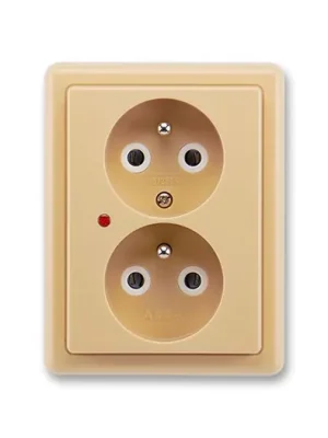 ABB 5592C-2349 D2 Classic Zásuvka dvojnásobná, s ochranou před přepětím, béžová Sleva