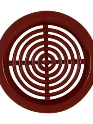 Větrací mřížka kruhová hnědá 50 mm (4 ks) Tovární Cena