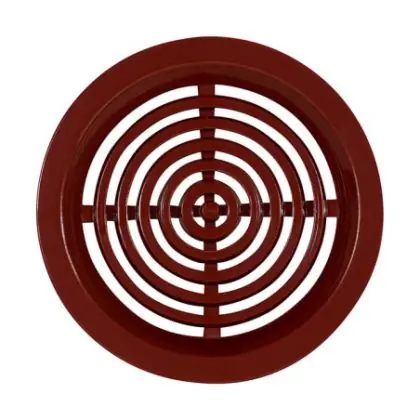 Větrací mřížka kruhová hnědá 50 mm (4 ks) Tovární Cena