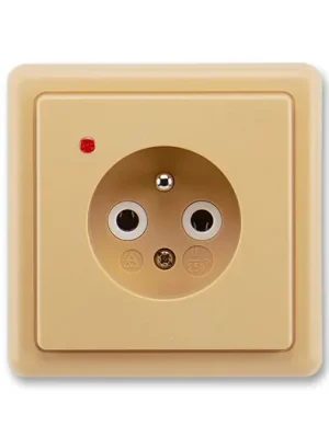 ABB 5597-2389 D2 Classic Zásuvka jednonásobná, s ochranou před přepětím, béžová Akční Cena