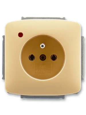 ABB 5598A-A2349 D Tango® Zásuvka jednonásobná s ochranným kolíkem, s ochranou před přepětím, béžová Nakupujte Hned