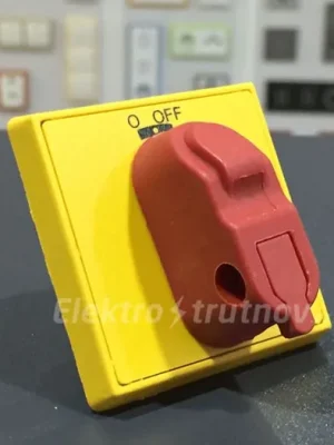 ABB OHYS2AJ rukojeť žluto červená /1SCA105296R1001/ Autentický