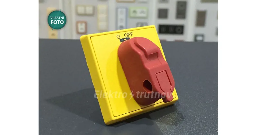 ABB OHYS2AJ rukojeť žluto červená /1SCA105296R1001/ Autentický